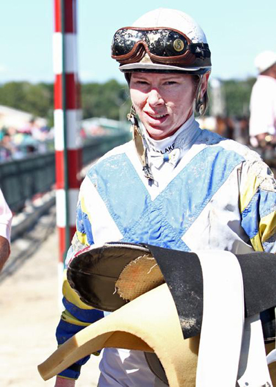 Janice L. Blake after race weighing in